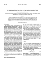 The simulation of surface heat fluxes in a land surface-atmosphere model