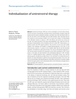 Individualization of antiretroviral therapy