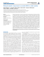 Delayed plastic responses to anodal tDCS in older adults