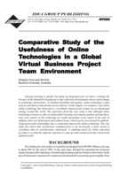 Comparative study of the usefulness of online technologies in a global virtual business project team environment