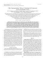The Cryptosporidium "mouse" genotype is conserved across geographic areas.