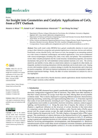 An insight into geometries and catalytic applications of CeO2 from a DFT outlook