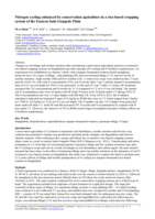 Nitrogen cycling enhanced by conservation agriculture in a rice-based cropping system of the eastern Indo-Gangetic Plain