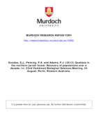 Quokkas in the northern jarrah forest: Recovery of populations over a decade