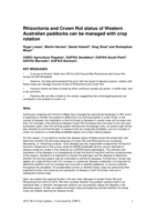 Rhizoctonia and Crown Rot status of Western Australian paddocks can be managed with crop rotation