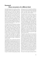 Close encounters of a different kind (editorial)