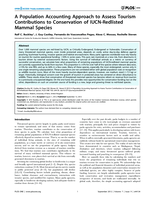 A population accounting approach to assess tourism contributions to conservation of IUCN-Redlisted mammal species