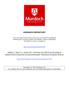 Constructing an indeterminate string from its associated graph