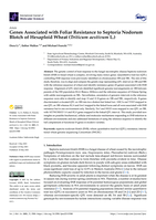 Genes associated with foliar resistance to Septoria nodorum blotch of hexaploid wheat (Triticum aestivum L.)