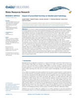 Impact of prescribed burning on blanket peat hydrology