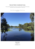 Banrock Station Invertebrate Survey: Water-related invertebrates and their association with environmental flooding.