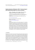 Single ionization of helium by 102 eV electron impact: three-dimensional images for electron emission