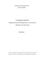 A grounded existence: Weightlessness and weightiness in Kim Scott's Benang: from the heart