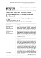 Trends and impacts of different barriers on Bangladeshi RMG industry’s sustainable development