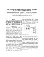 Induction motor characteristics and applications for DC electrified railway systems
