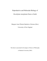 Reproductive and molecular biology of Eucalyptus marginata Donn ex Smith