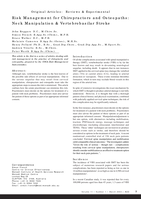 Risk Management for chiropractors and Osteopaths: Neck manipulation & Vertebrobasilar Stroke