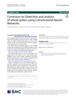 Correction to: Detection and analysis of wheat spikes using Convolutional Neural Networks