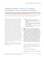 Mapping quantitative trait loci for carotenoid concentration in Three F 2 populations of Chickpea