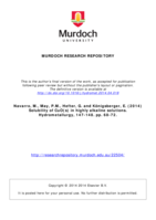Solubility of CuO(s) in highly alkaline solutions