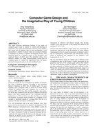 Computer game design and the imaginative play of young children