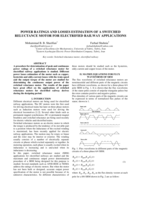 Power ratings and losses estimation of a switched reluctance motor for electrified railway applications