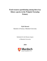 Food resource partitioning among three key fishery species in the Walpole-Nornalup Estuary