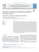 Field response of N2O emissions, microbial communities, soil biochemical processes and winter barley growth to the addition of conventional and biodegradable microplastics