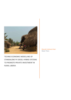 Techno economic modelling of standalone PV diesel hybrid systems to promote private investment in rural Liberia