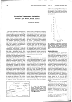 Sea-surface temperature variability around Cape Recife, South Africa