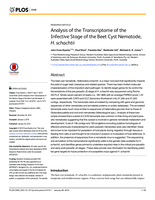 Analysis of the transcriptome of the infective stage of the beet cyst nematode, H. schachtii