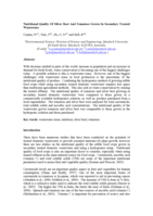 Nutritional quality of silver beet and tomatoes grown in secondary treated wastewater