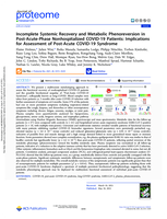 Incomplete systemic recovery and metabolic phenoreversion in Post-Acute-Phase nonhospitalized COVID-19 Patients: Implications for assessment of Post-Acute COVID-19 syndrome