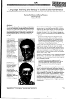 Language, learning and literacy in science and mathematics