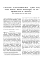 Lithofacies classification from well log data using neural networks, interval neutrosophic sets and quantification of uncertainty