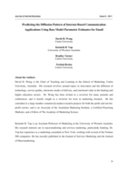 Predicting the diffusion pattern of internet-based communication applications using bass model parameter estimates for email