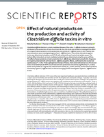 Effect of natural products on the production and activity of Clostridium difficile toxins in vitro