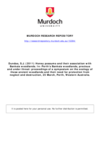 Honey possums and their association with Banksia woodlands