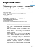 The pattern of methacholine responsiveness in mice is dependent on antigen challenge dose