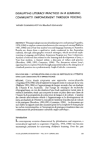 Disrupting literacy practices in a learning community: Empowerment through voicing