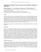 Application of cellular neural networks and NaiveBayes classifier in agriculture