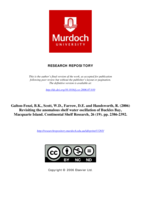 Revisiting the anomalous shelf water oscillation of Buckles Bay, Macquarie Island