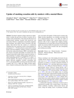 Uptake of smoking cessation aids by smokers with a mental illness
