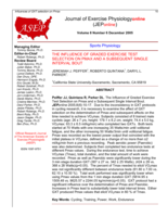 The influence of graded exercise test selection on Pmax and a subsequent single interval bout