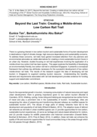 Beyond the last train: Creating a mobile-driven low carbon rail trail