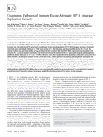 Uncommon pathways of immune escape attenuate HIV-1 integrase replication capacity