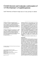 Crystal structure and molecular conformation of 2,3-dicyclopropyl-1,4-naphthoquinone