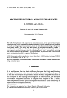 Archimedes integrals and conuclear spaces