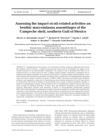 Assessing the impact of oil-related activities on benthic macroinfauna assemblages of the Campeche shelf, southern Gulf of Mexico