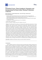 Nanofluid types, their synthesis, properties and incorporation in direct solar thermal collectors: A review